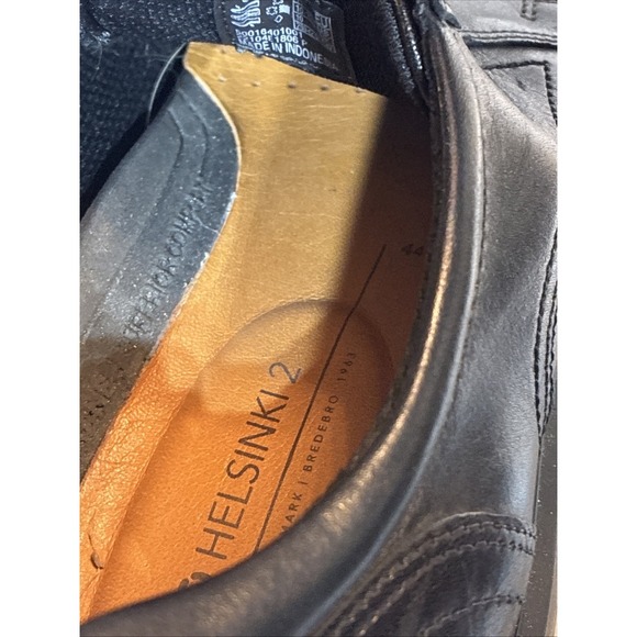 ECCO Helsinki 2 Black Leather Lace Up Loafer Dress Shoes Mens Sz 44EU 10-10.5 US main image 4
